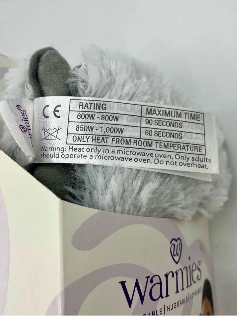 Warmies Microwavable Neck Wrap, Ultra Plush Faux Fur